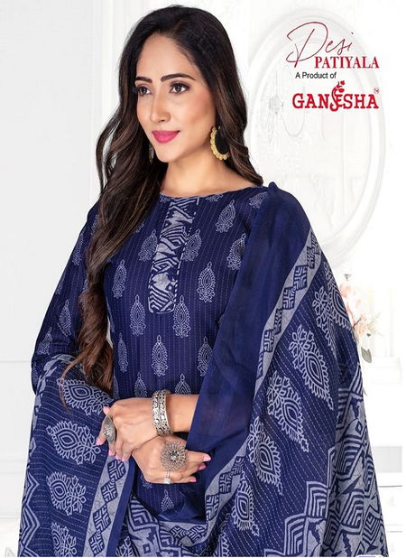 Ganesha Desi Patiyala Vol 8 Cotton Printed Readymade Catalog
 Catalog